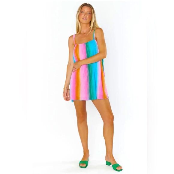 Show Me Your Mumu Sicily
Dress Ombre Pleated Knit Mini dress; Size Small - Picture 1 of 8